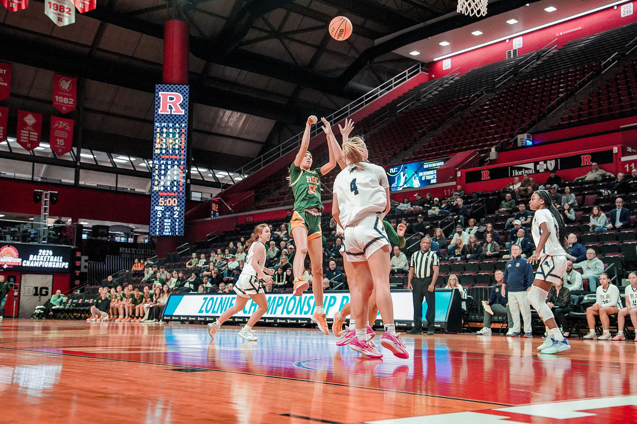 Red Bank Catholic sophomore Addy Nyemchek puts up a shot in the Non-Public A final. (Photo: Kyle Haliburton)